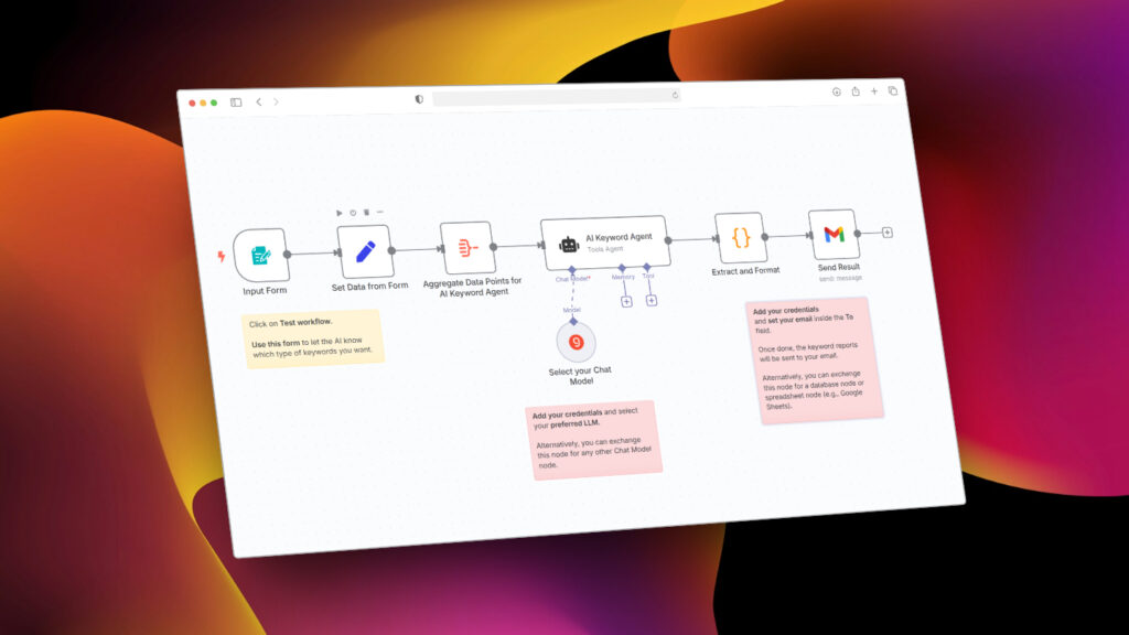 n8n Workflow Template: AI Keyword Generator (Digital Download)