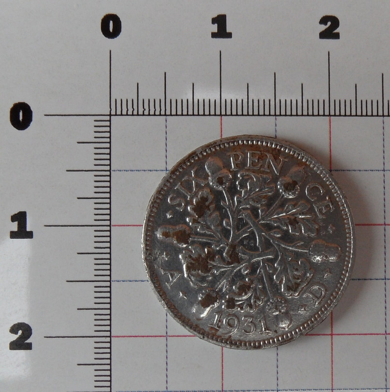 1931 George V sixpence reverse 13062013