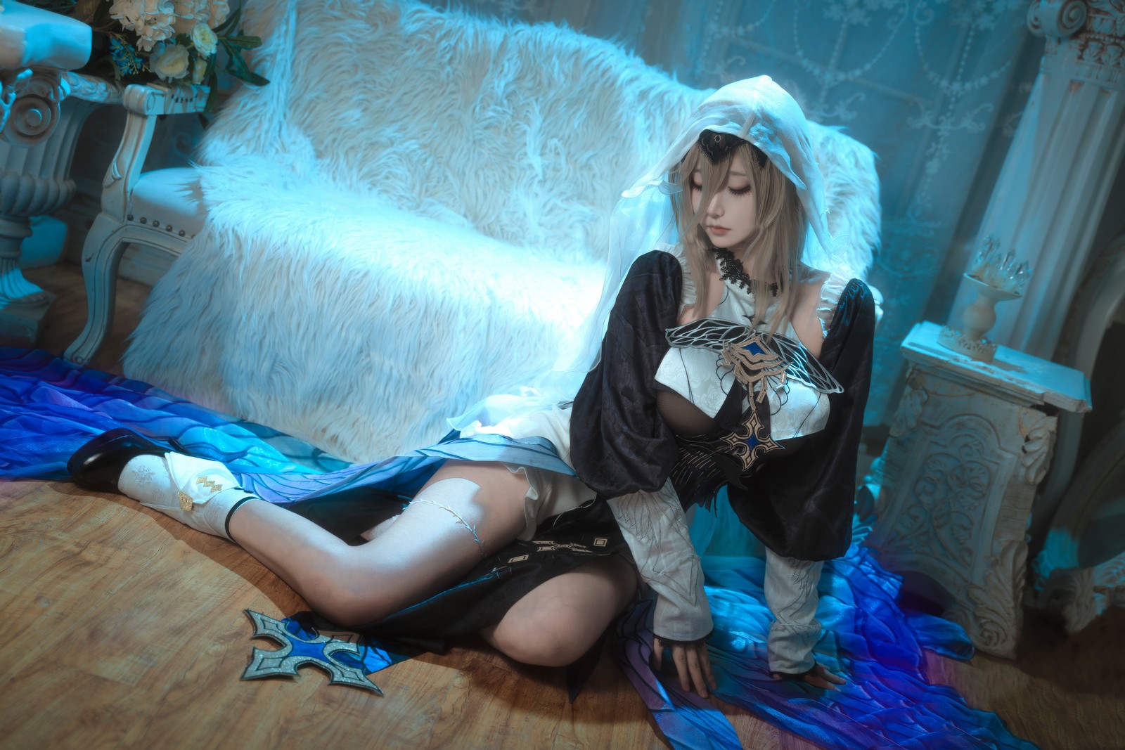 Seya-狮砸 – 崩坏 阿波尼亚 Cosplay 高清写真（15P+4V-172.1MB）插图3