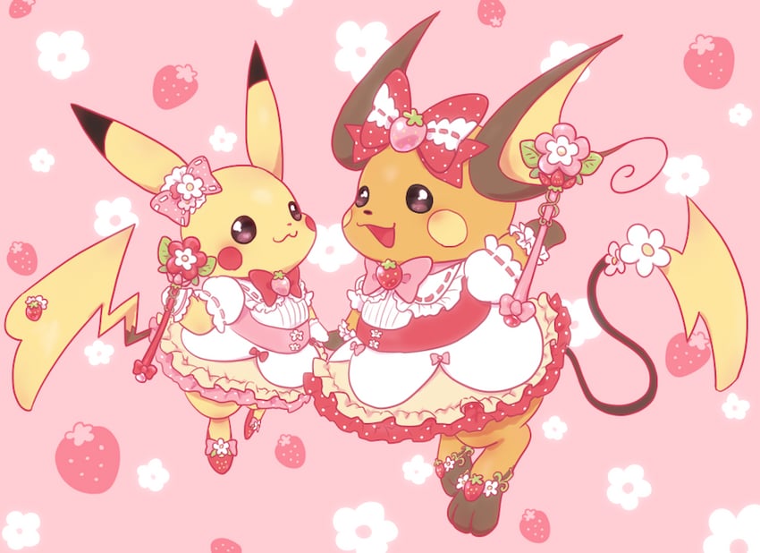 pikachu-and-raichu-pokemon-drawn-by-pyon