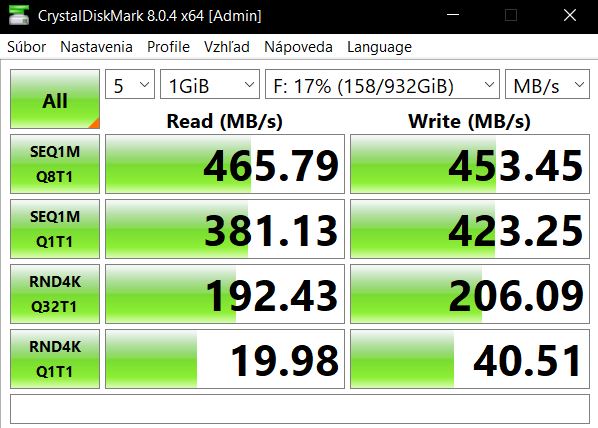 Pomaly externý ssd disk
