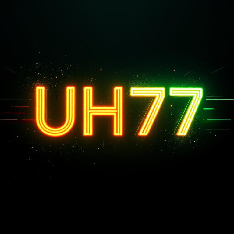 Banner Aplikasi UH77 dengan akses permainan digital