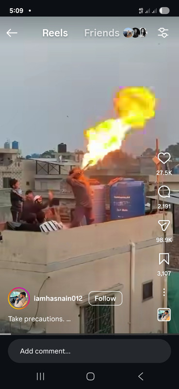 Fire blowing Stunt Gone Wrong “Cool Trick being on fire”