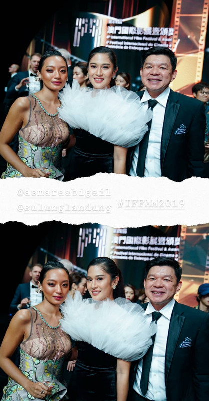 Asmara Abigail bersama Dian Sastro dan Sulung Landung di