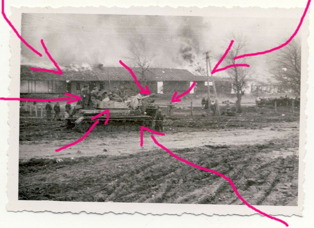 UMAN März 1944 Russland Langrohr-panzer  Bahnhof,Stug Panzer Ukr