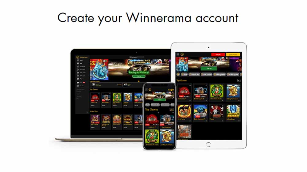 Winnerama Casino Account