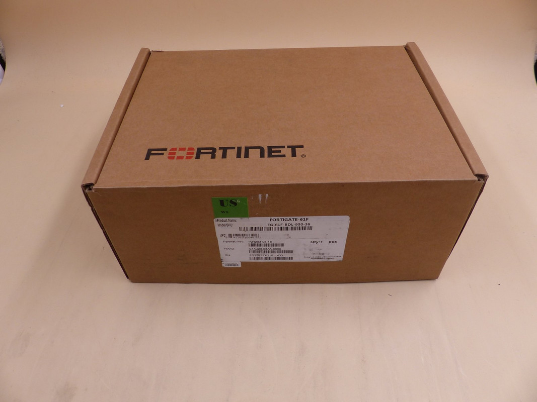 FORTINET FORTIGATE 61F SECURITY APPLIANCE FG-61F-BDL-950-36