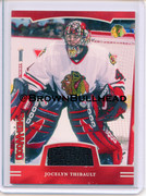 2002-03 BAP First Edition Jerseys #FE-014 [Jocelyn Thibault] [Chicago Blackhawks] [~100] [swatch=whi