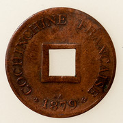 1 sapèque Cochinchina francesa 1879 PAS4940