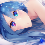 00329-2050601807-DATE_ A_LIVE, exquisite anime  palace_bedroom, Full_body, blue_hair, blue_eye, long