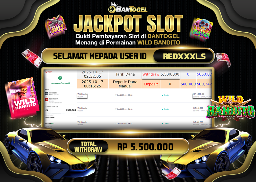 BUKTI JACKPOT LUNAS BANTOGEL