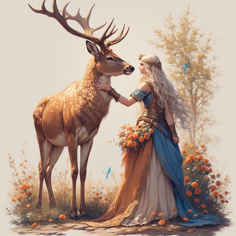 Diana-with-a-Stag-concept-art-3