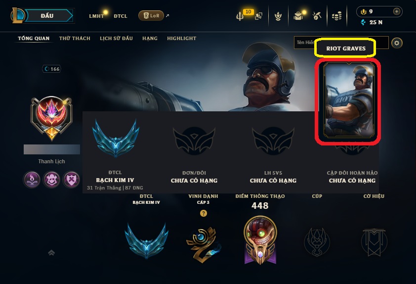 Acc LMHT # - Không Khung