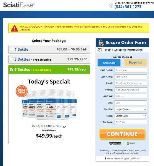 SciatiEase official website purchase guide
