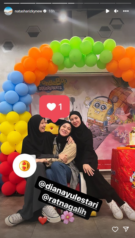 Natasha Rizky pilih hadiri ulang tahun Dian Ayu, daripada hadir di sidang putusan cerainya dengan Desta.