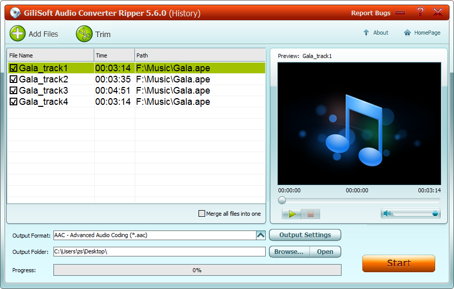 GiliSoft Audio Converter Ripper 7.0