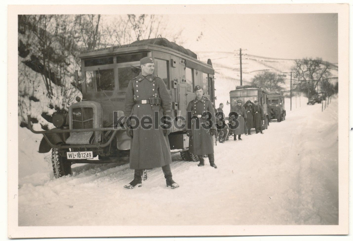 Foto Büssing NAG Funker LKW Kfz Kennzeichen WL-1