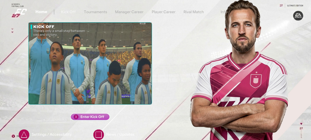 FIFA 16 MOD FC 27 new Kick Off interface