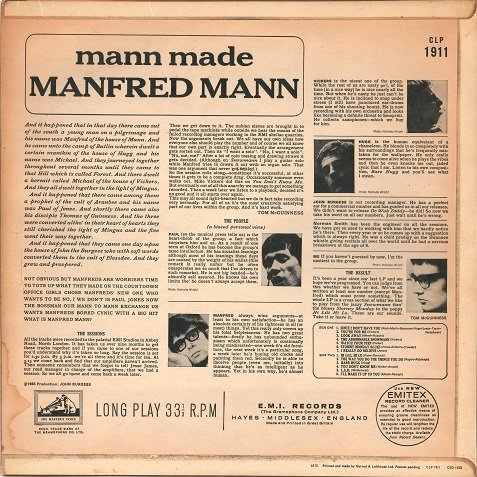 Manfred Mann - Mann Made [Vinyl Rip 24/192] (1965) Lossless