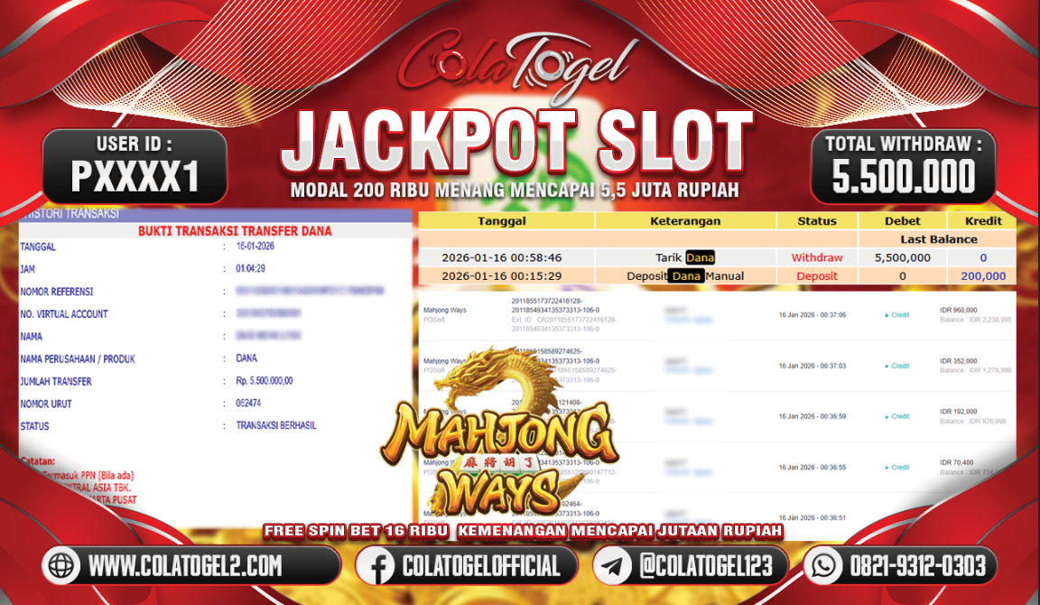 JACKPOT SLOT GACOR!!