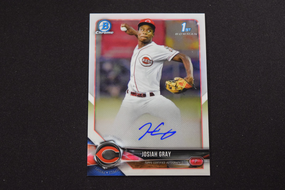 Josiah Gray 2018 Bowman Draft Chrome Draft Pick Autographs #CDA-JOG