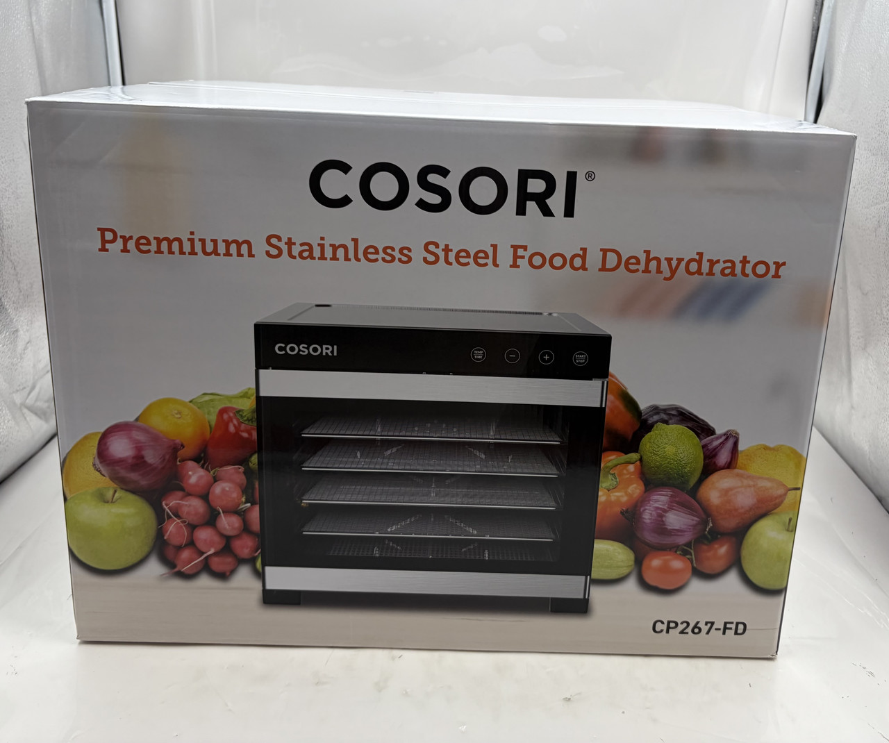 COSORI PREMIUM STAINLESS STEEL FOOD DEHYDRATOR 6 TRAY CP267-FD SEALED