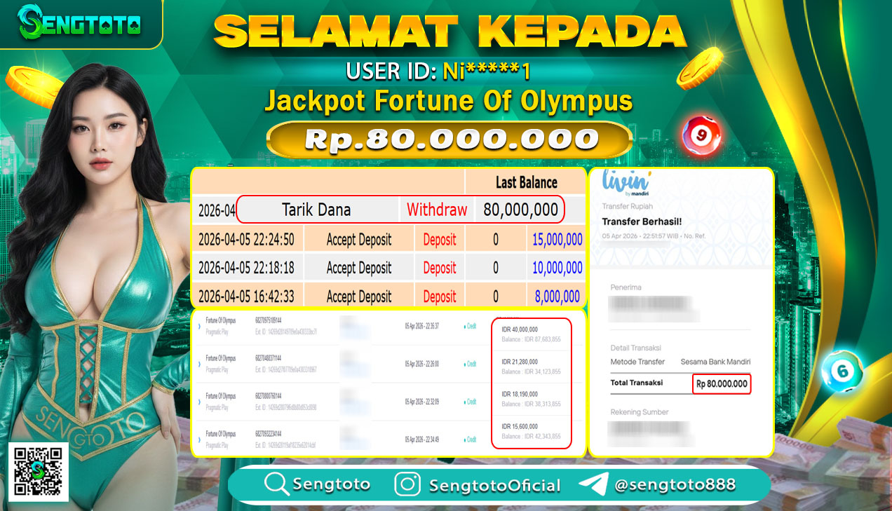 BUKTI PEMBAYARAN SLOT FORTUNE OF OLYMPUS