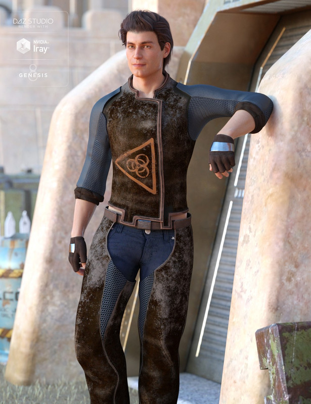 Sci-Fi Settler Outfit for Genesis 8 Male(s)