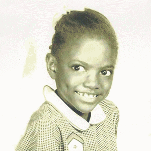 Gif with changing photos of Val Demings throughout her life.