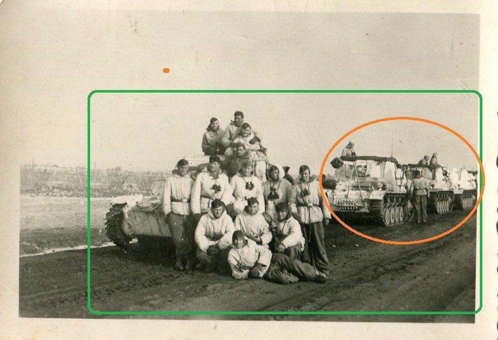 FOTO WW II Deutsche Panzer Jäger Marder Tank wei