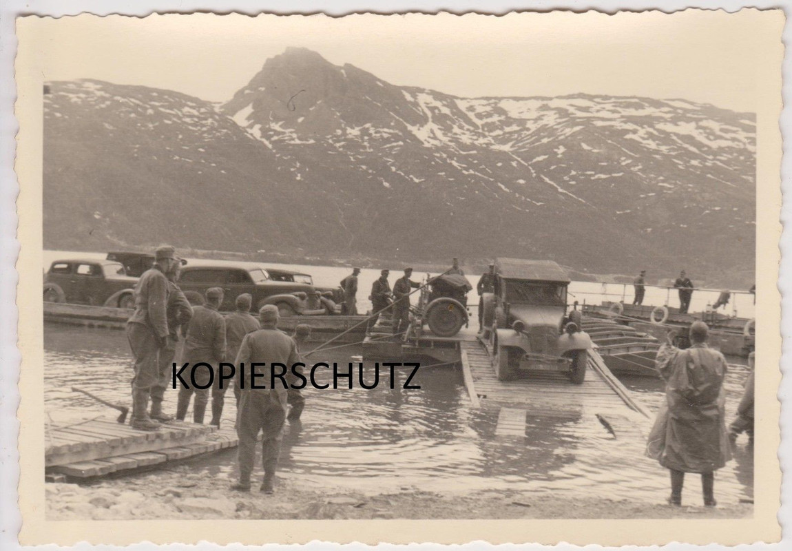 Gebirgsjäger Norwegen Kfz Fjord Pak Krad Kennung