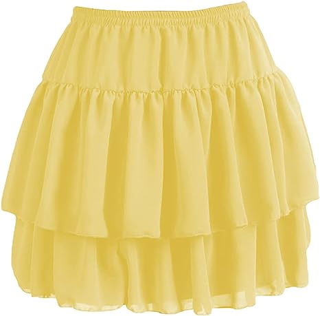 Women's Flared Short Skirts Basic Versatile Pleated Mini Skater Elastic Skirts - Picture 46 of 47