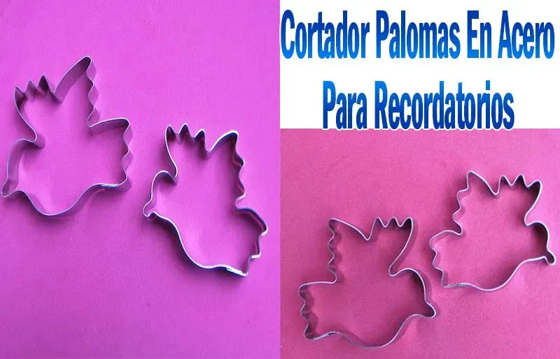 Cortador de palomas para recordatorios bautizo comunión o bodas