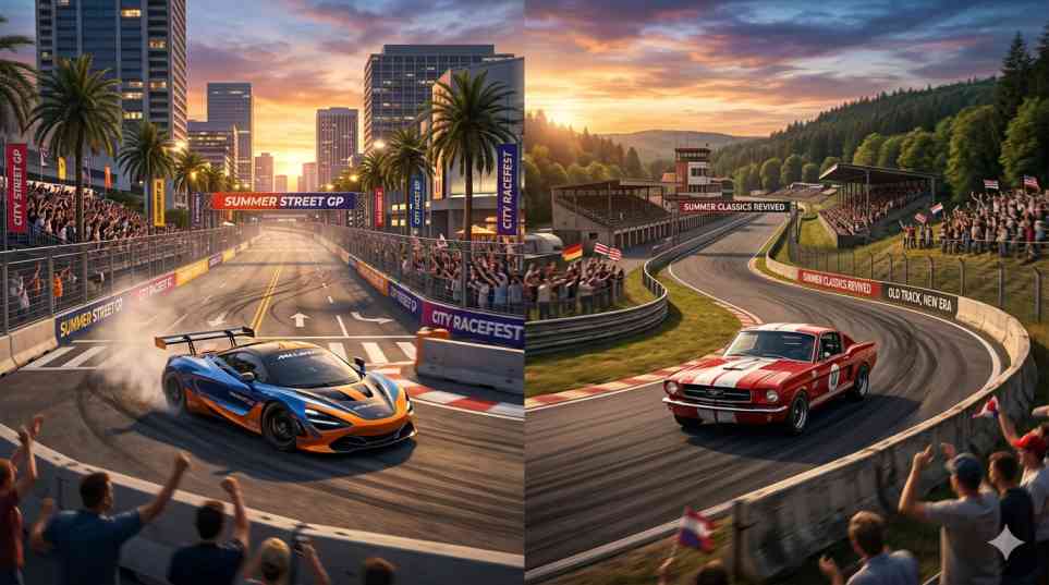 summer new street race and old tracks coming back