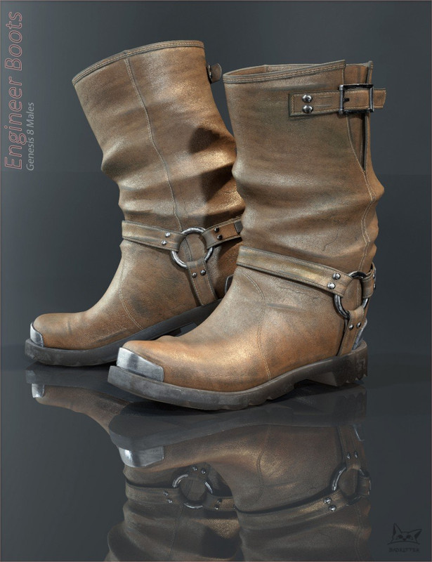 Engineer Boots for Genesis 8 Male(s) Engineer Boots for Genesis 8 Male(s)