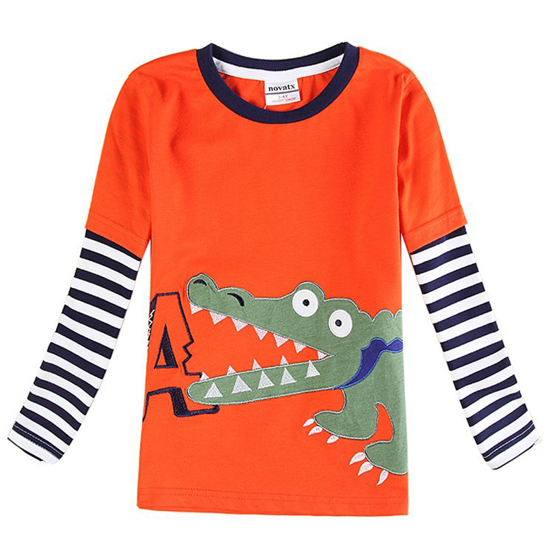 novatx boys t shirt long sleeve children t shirts autumn cartoon kids shirts for boys clothes 987800