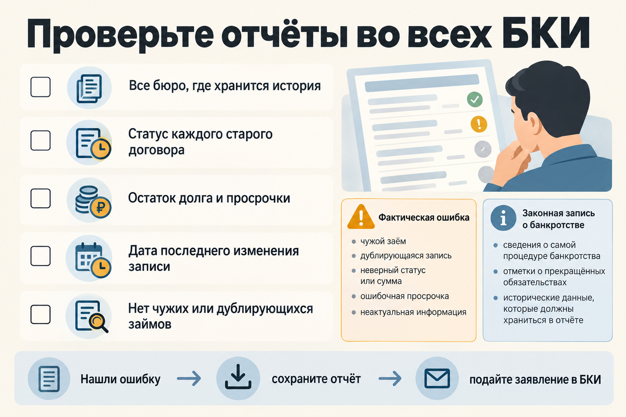 Как восстановить кредитную историю после банкротства