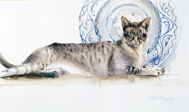SIAMESE-AND-A-BLUE-PLATE-1-C21475-1