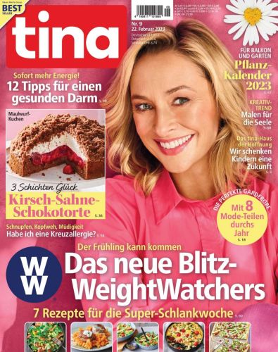 Cover: Tina Frauenzeitschrift No 09 vom 22  Februar 2023