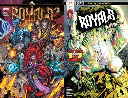 Royals #1-12 + Inhumans Judgment Day (2017-2018) Complete