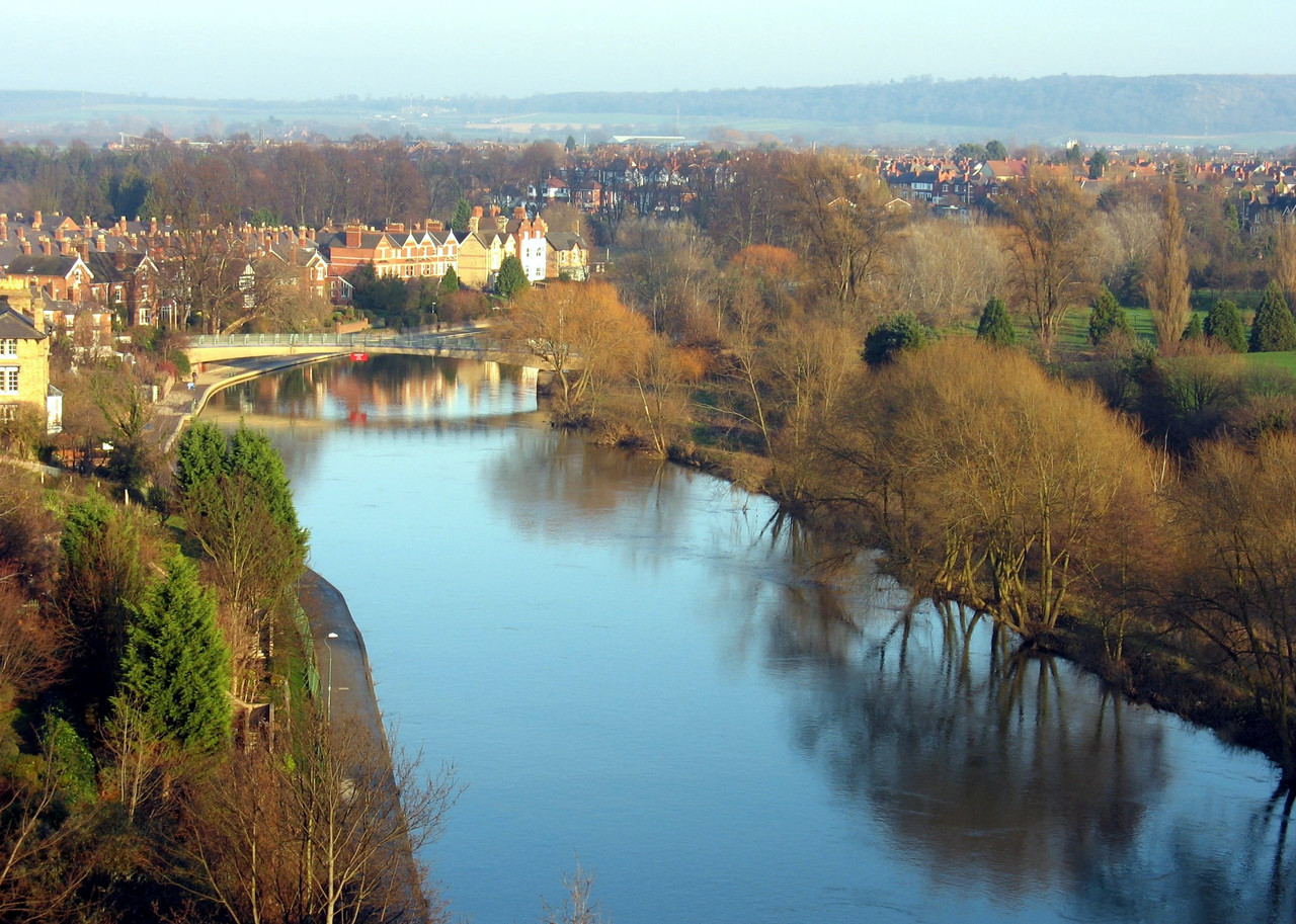 River Severn - UK river flowing through England