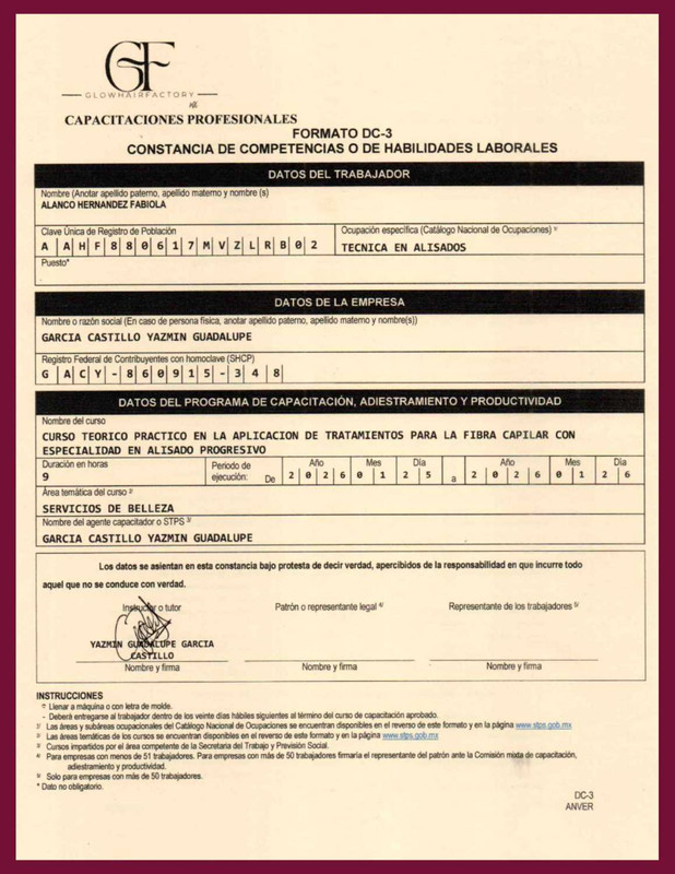 Certificado profesional FHA Belleza Integral — documento 19