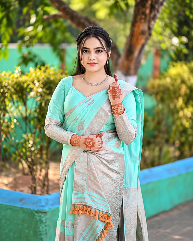 MIX POLY PAAT MEKHELA SADOR ASSAMESE SAREE