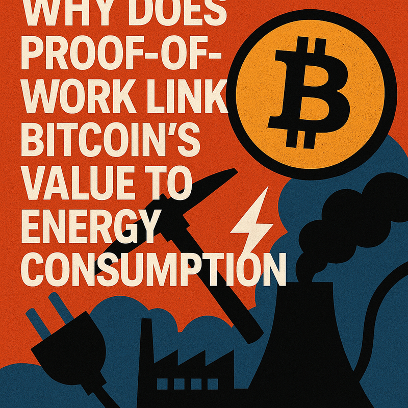 Why does proof-of-work link Bitcoin's value to energy consumption