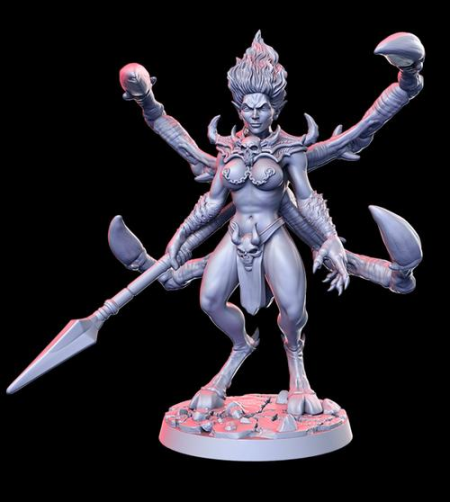 Uvelle the Heartpiercer (spear demon) – 3D Print Uvelle the Heartpiercer (spear demon) – 3D Print