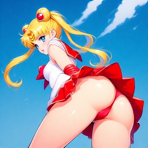 Sailor-Moons-in-very-short-ski-18