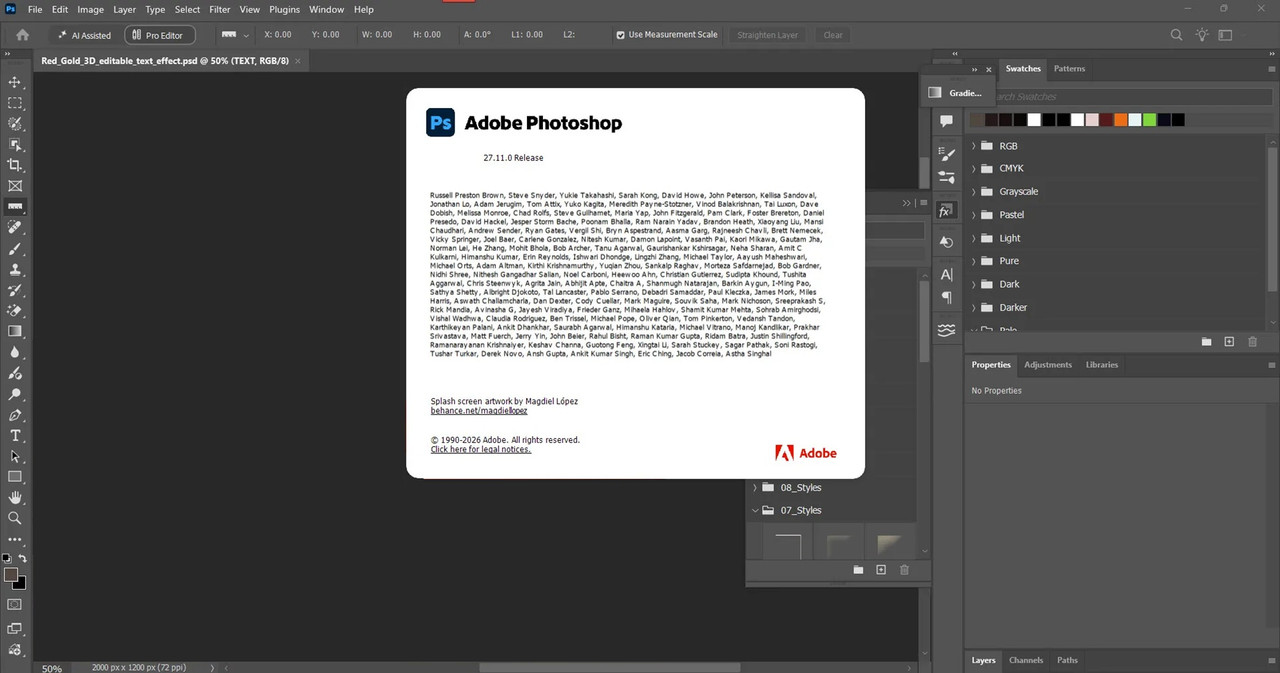 Working with Adobe Photoshop 2026 v27.11.0 full activated
