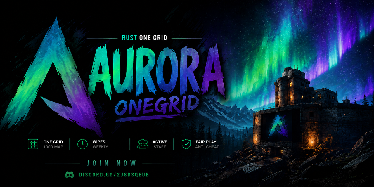 Баннер сервера [NA] Aurora | Duo 2x | One Grid