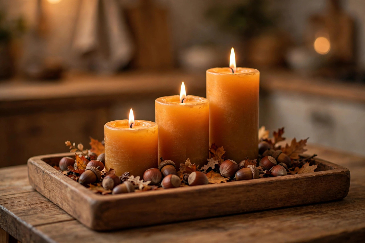 10 Low Fall Centerpieces for Small Dining Tables