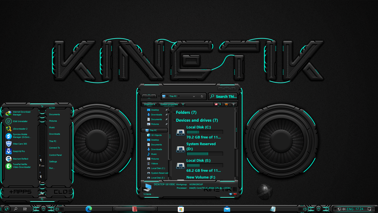 Kinetic Aqua V1 Theme
